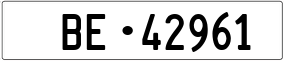 Trailer License Plate